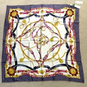 NWT equestrian print scarf